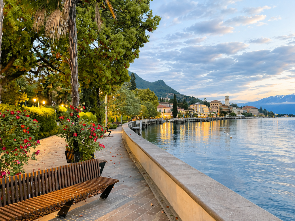 Gardone Riviera in the evening